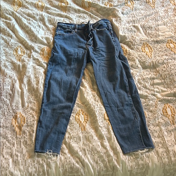 Abercrombie & Fitch Blue Ankle Jeans - Picture 1 of 1